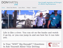 Tablet Screenshot of donmartinlive.com